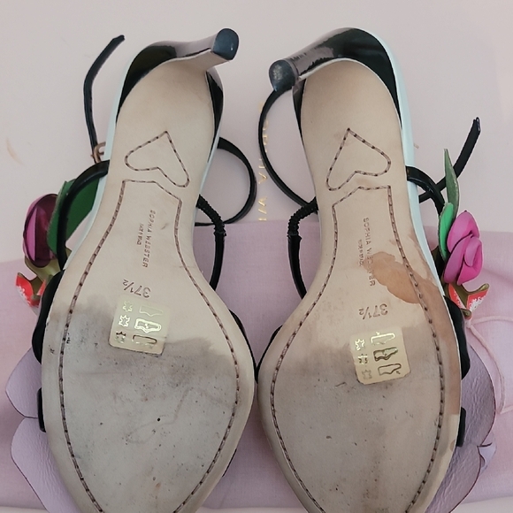 Sophia Webster Black and Pink Heels - Picture 7 of 8